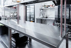 Tables inox centrales Tables inox centrales