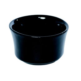 Mini coupelle évasée haute - porcelaine noire - 63x35 mm