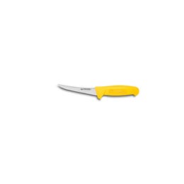 Couteau désosseur professionnel jaune - lame courbée - 130 mm