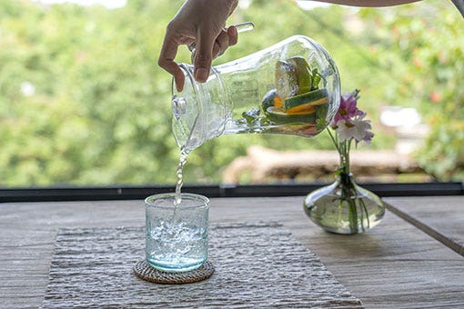 Bouteille en verre 1,2L - transparent - OFFICINA