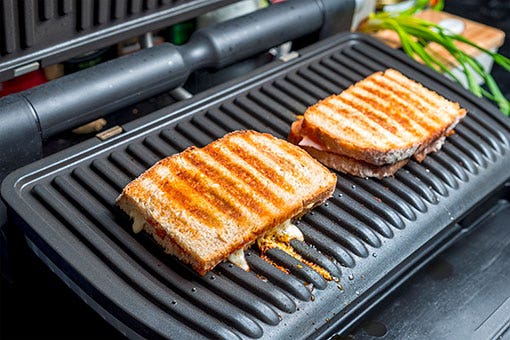 Grills panini simples ou doubles pour faire chauffer hamburgers et